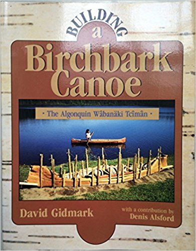 Building a birchbark canoe