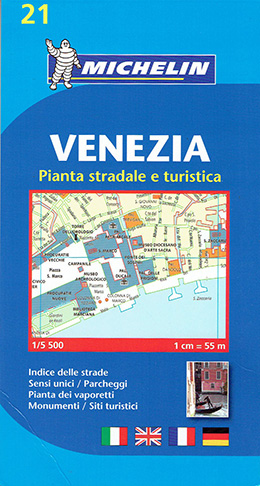 Pianta stradale e turistica venezia