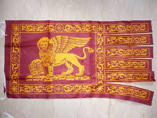 Gonfalone san marco - bandiera con leone di san marco  40X75