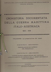 Cronistoria documentata della guerra marittima italo-austraica (1915-1918)
