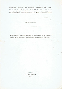 Variazioni batimetriche e idrografiche nella laguna di venezia intercorse tra il 1933 ed il 1971
