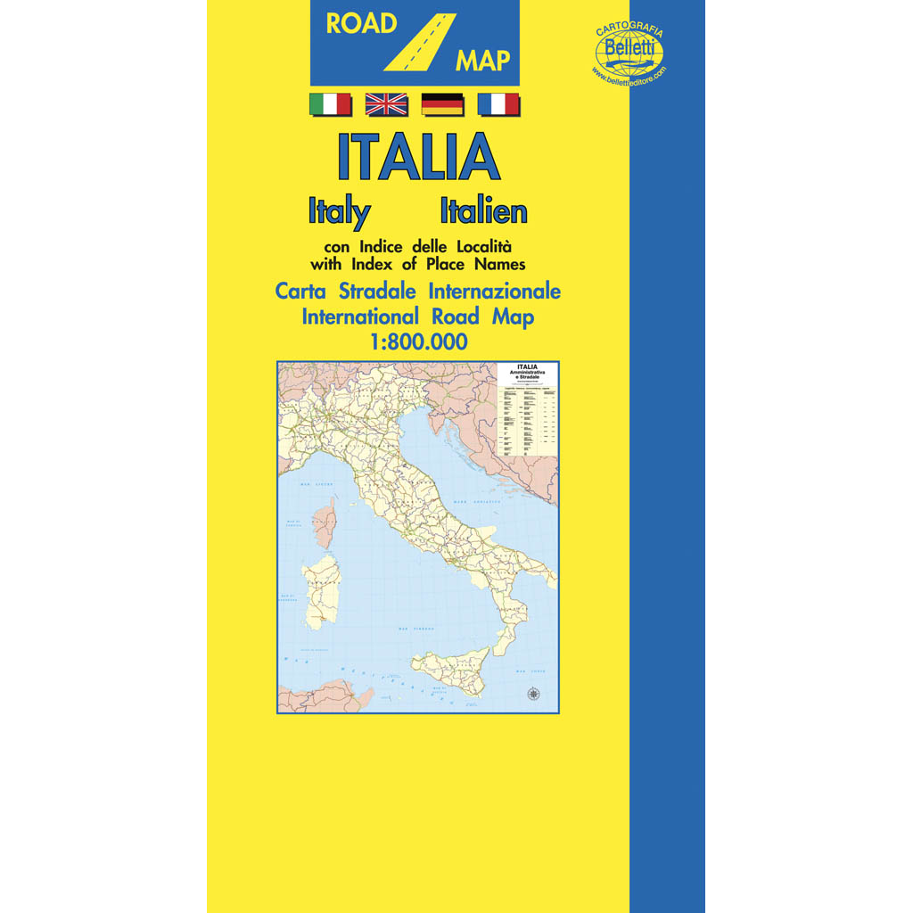 Italia - carta stradale internazionale