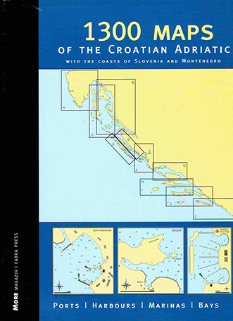 1300 maps of the croatian adriatic (with the coasts of slovenia and montenegro)