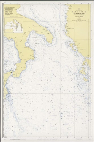 Mare ionio adriatico meridionale - batimetrica - 1504
