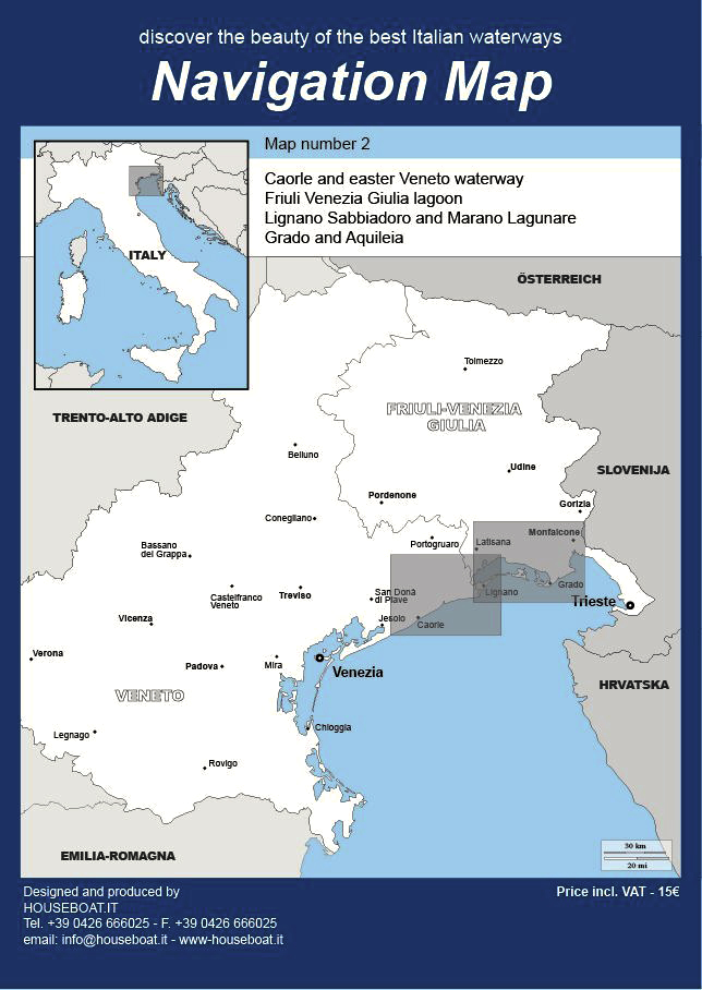 Navigation map n. 2 - Da Cortellazzo a Grado