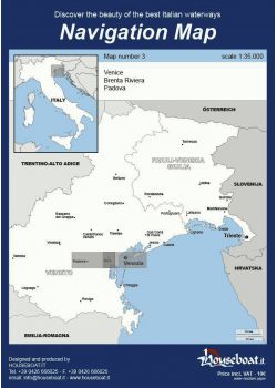 Navigation map n. 3 - Venezia Riviera del brenta Padova
