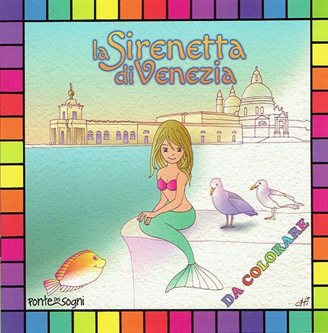 La Sirenetta di venezia da colorare