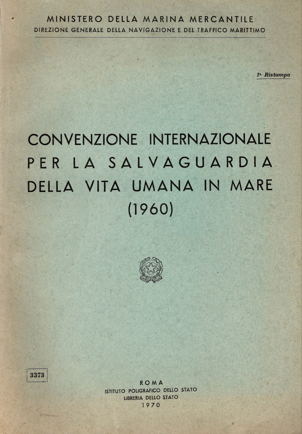 1960 Convenzione internazionale per la salvaguardia della vita umana in mare