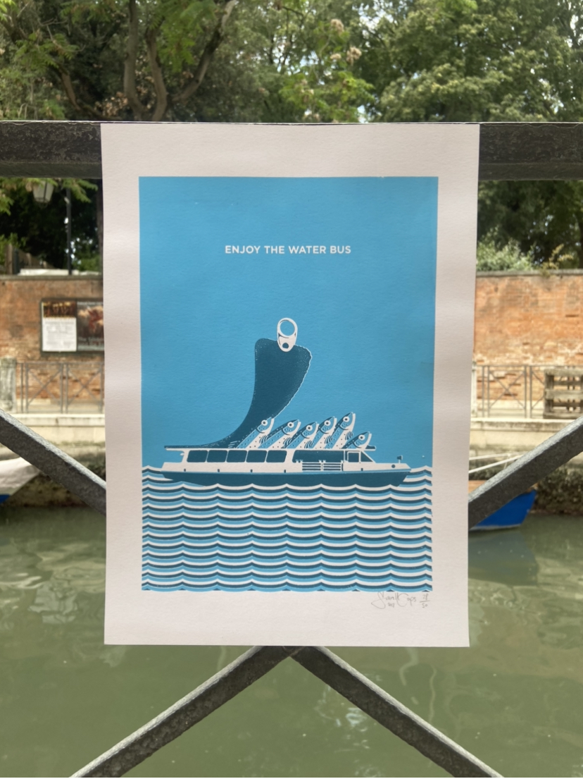 Poster enjoy the water bus