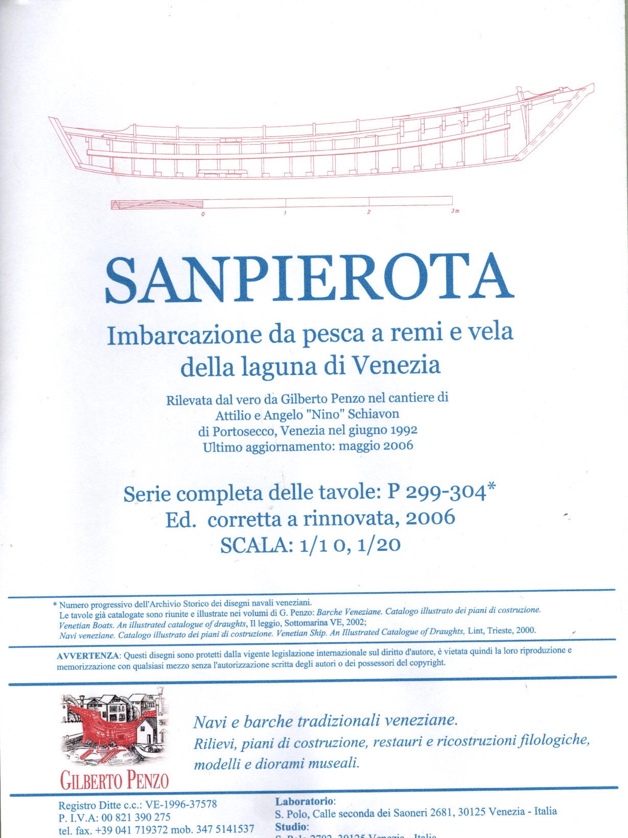 Sanpierota - Piani modellismo- 1:10, 1:20