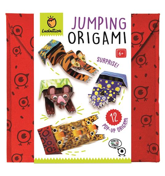 Jumping origami pop-up