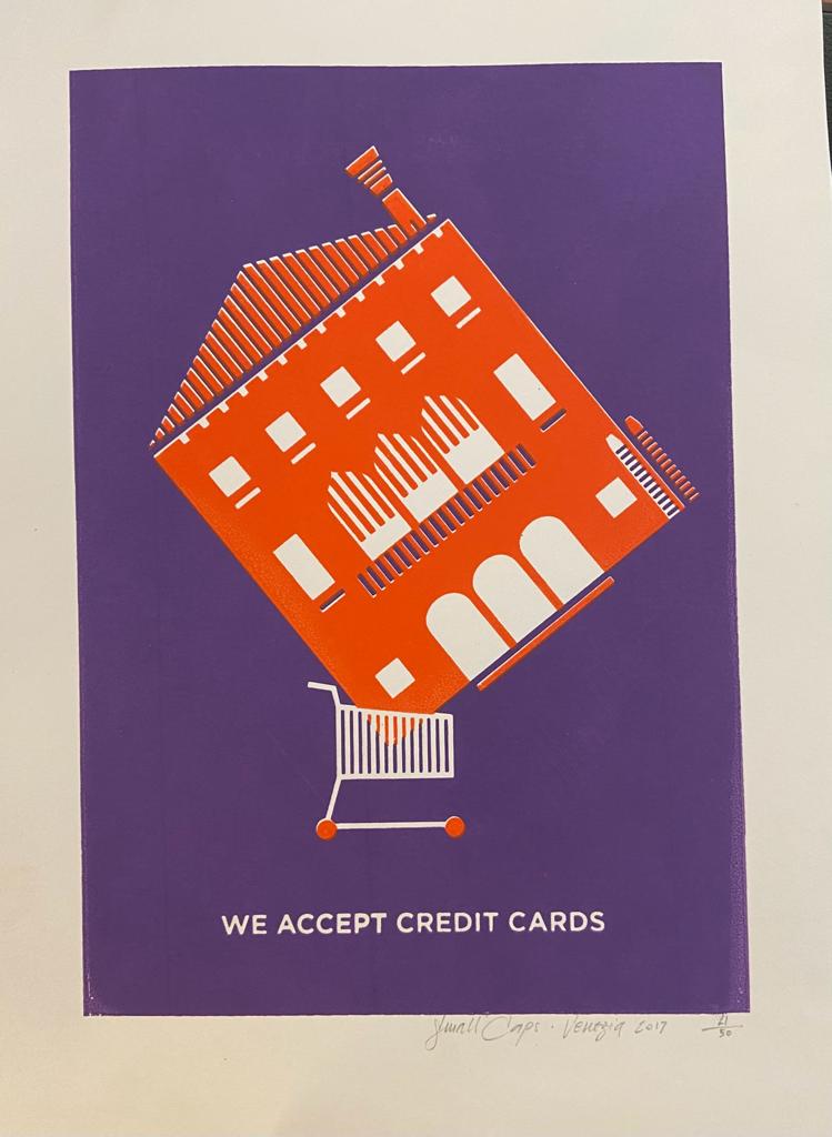 Poster we accept credit cards