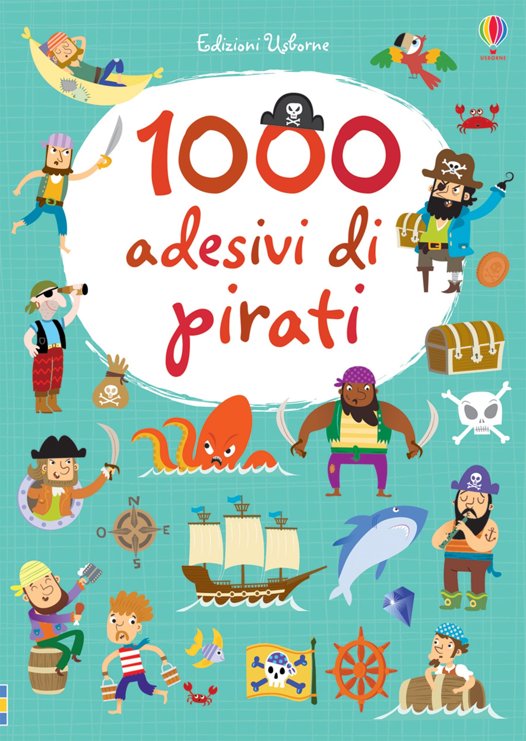 1000 adesivi di pirati