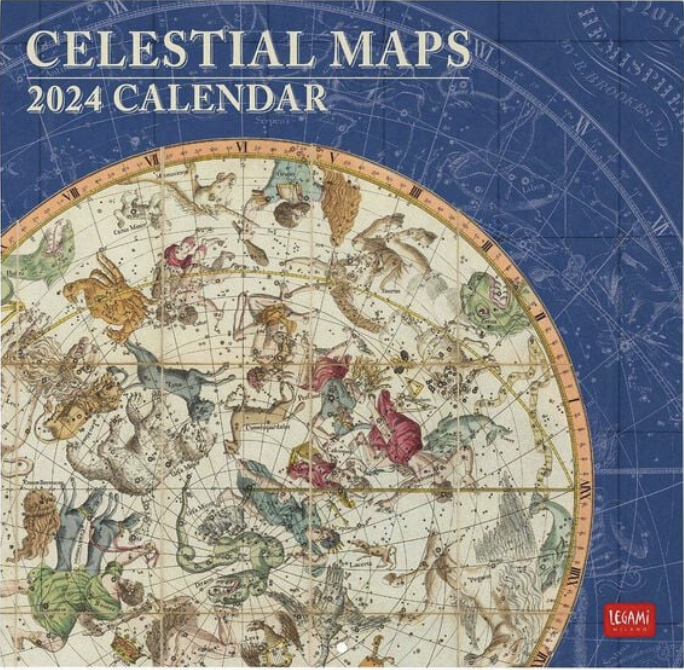 Calendario celestial maps 2024 - 30x29 cm