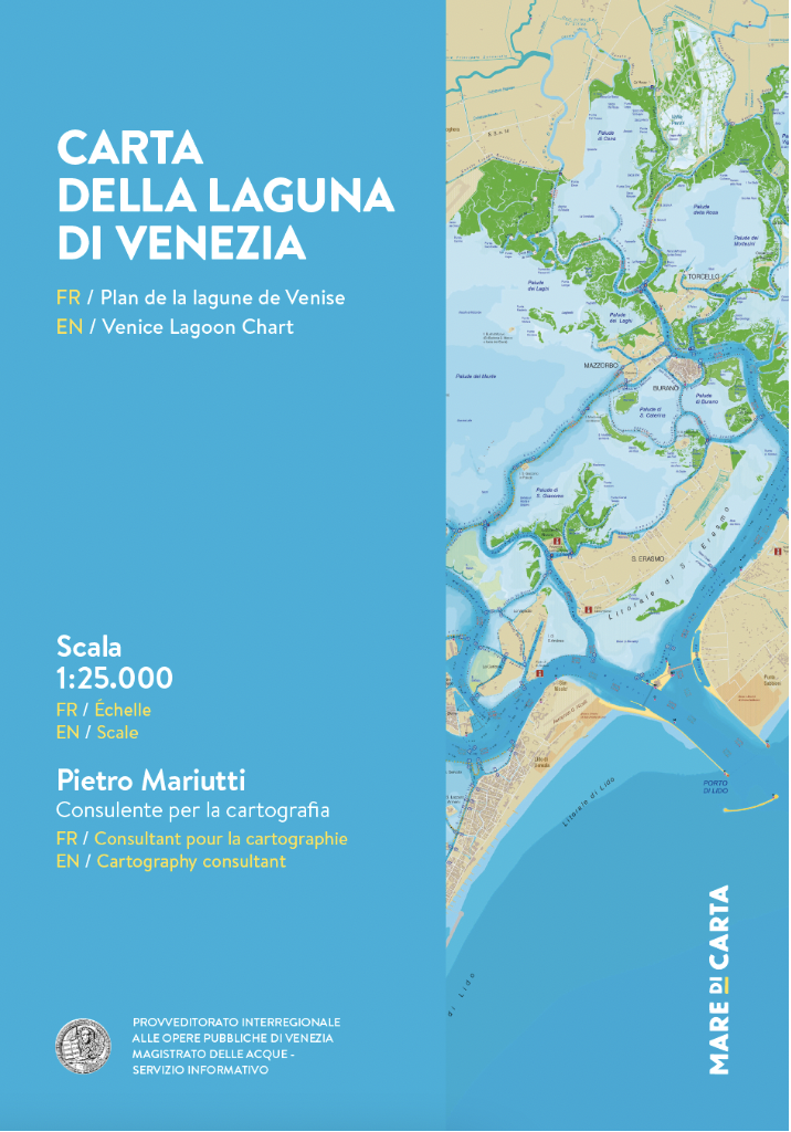 Carta della laguna di venezia 1:25.000